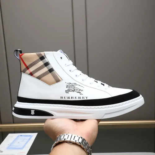 Cheap Burberry High Tops Shoes For Men #1408221 Replica Wholesale [$85.00 USD] [ITEM#1408221] on Replica Burberry High Tops Shoes
