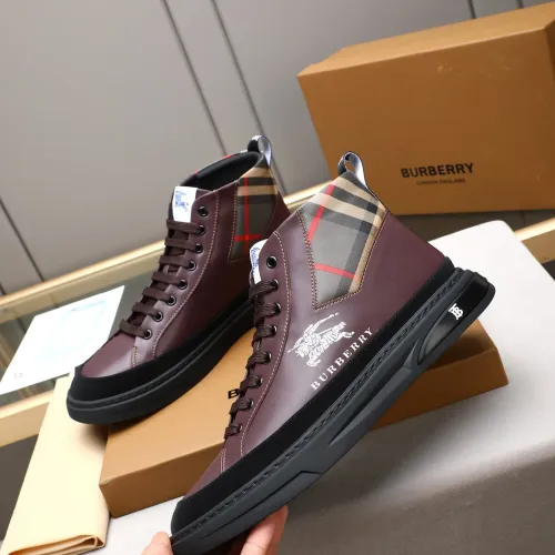 Cheap Burberry High Tops Shoes For Men #1408222 Replica Wholesale [$85.00 USD] [ITEM#1408222] on Replica Burberry High Tops Shoes