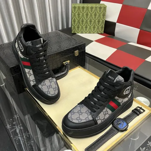 Cheap Gucci High Tops Shoes For Men #1408225 Replica Wholesale [$85.00 USD] [ITEM#1408225] on Replica Gucci High Tops Shoes