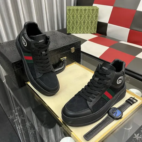 Cheap Gucci High Tops Shoes For Men #1408227 Replica Wholesale [$85.00 USD] [ITEM#1408227] on Replica Gucci High Tops Shoes