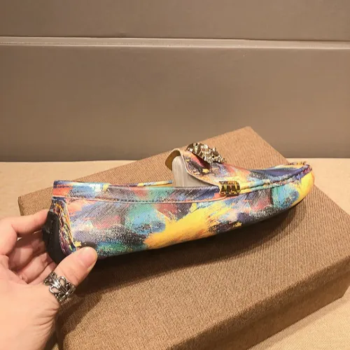 Cheap Versace Leather Shoes For Men #1408363 Replica Wholesale [$76.00 USD] [ITEM#1408363] on Replica Versace Leather Shoes