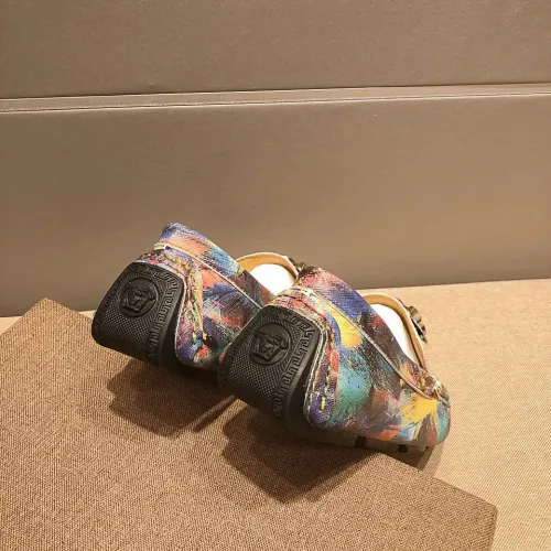 Cheap Versace Leather Shoes For Men #1408363 Replica Wholesale [$76.00 USD] [ITEM#1408363] on Replica Versace Leather Shoes