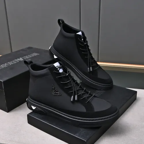 Cheap Armani High Tops Shoes For Men #1408400 Replica Wholesale [$82.00 USD] [ITEM#1408400] on Replica Armani High Tops Shoes