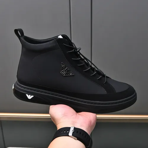 Cheap Armani High Tops Shoes For Men #1408400 Replica Wholesale [$82.00 USD] [ITEM#1408400] on Replica Armani High Tops Shoes