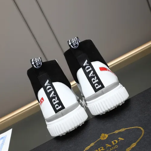 Cheap Prada High Top Shoes For Men #1408401 Replica Wholesale [$82.00 USD] [ITEM#1408401] on Replica Prada High Top Shoes