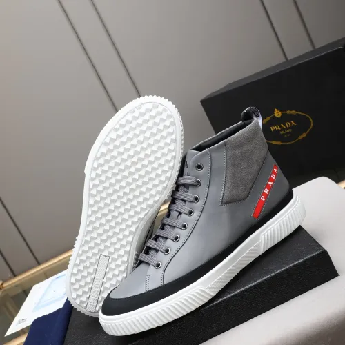 Cheap Prada High Top Shoes For Men #1408402 Replica Wholesale [$82.00 USD] [ITEM#1408402] on Replica Prada High Top Shoes