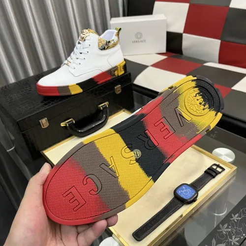 Cheap Versace High Tops Shoes For Men #1408405 Replica Wholesale [$82.00 USD] [ITEM#1408405] on Replica Versace High Tops Shoes