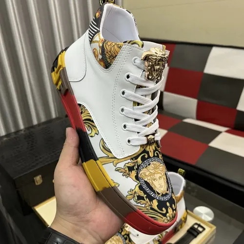 Cheap Versace High Tops Shoes For Men #1408407 Replica Wholesale [$82.00 USD] [ITEM#1408407] on Replica Versace High Tops Shoes