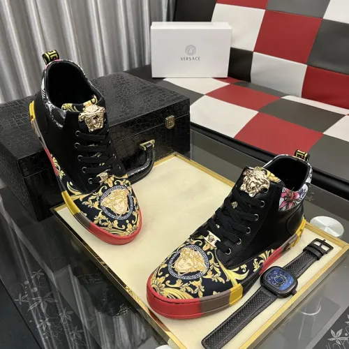 Cheap Versace High Tops Shoes For Men #1408408 Replica Wholesale [$82.00 USD] [ITEM#1408408] on Replica Versace High Tops Shoes