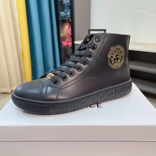 Cheap Versace High Tops Shoes For Men #1408410 Replica Wholesale [$80.00 USD] [ITEM#1408410] on Replica Versace High Tops Shoes