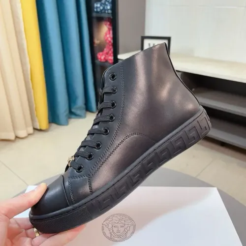 Cheap Versace High Tops Shoes For Men #1408410 Replica Wholesale [$80.00 USD] [ITEM#1408410] on Replica Versace High Tops Shoes
