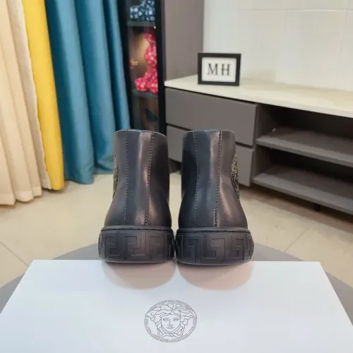 Cheap Versace High Tops Shoes For Men #1408410 Replica Wholesale [$80.00 USD] [ITEM#1408410] on Replica Versace High Tops Shoes
