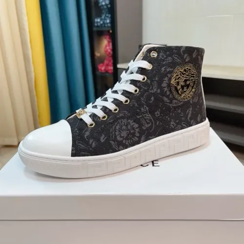 Cheap Versace High Tops Shoes For Men #1408412 Replica Wholesale [$80.00 USD] [ITEM#1408412] on Replica Versace High Tops Shoes