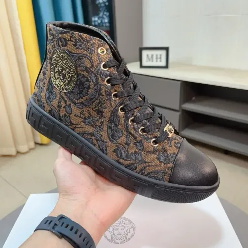 Cheap Versace High Tops Shoes For Men #1408413 Replica Wholesale [$80.00 USD] [ITEM#1408413] on Replica Versace High Tops Shoes