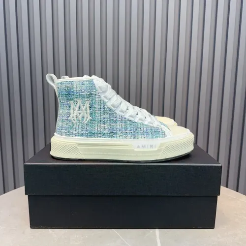 Cheap Amiri High Tops Shoes For Men #1408435 Replica Wholesale [$112.00 USD] [ITEM#1408435] on Replica Amiri High Tops Shoes