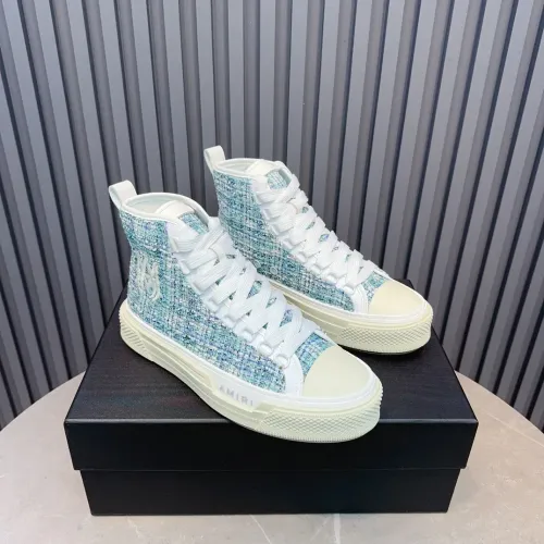 Cheap Amiri High Tops Shoes For Men #1408435 Replica Wholesale [$112.00 USD] [ITEM#1408435] on Replica Amiri High Tops Shoes