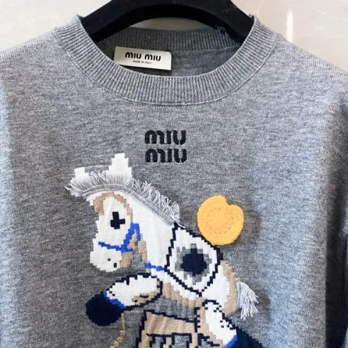 Cheap MIU MIU Sweaters Long Sleeved For Women #1408445 Replica Wholesale [$102.00 USD] [ITEM#1408445] on Replica MIU MIU Sweaters