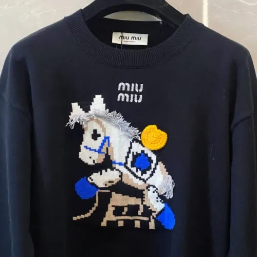 Cheap MIU MIU Sweaters Long Sleeved For Women #1408446 Replica Wholesale [$102.00 USD] [ITEM#1408446] on Replica MIU MIU Sweaters