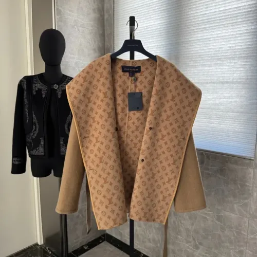 Cheap Louis Vuitton LV Coats Long Sleeved For Women #1408548 Replica Wholesale [$416.53 USD] [ITEM#1408548] on Replica Louis Vuitton LV Coats