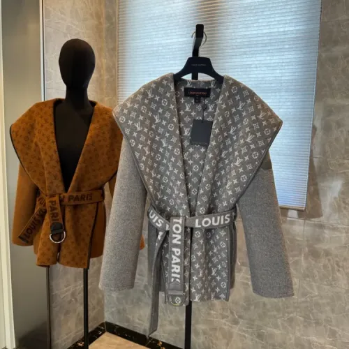 Cheap Louis Vuitton LV Coats Long Sleeved For Women #1408550 Replica Wholesale [$416.53 USD] [ITEM#1408550] on Replica Louis Vuitton LV Coats