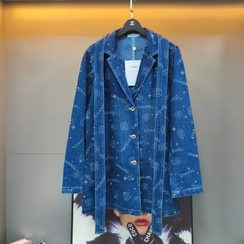 Cheap Chanel Coats Long Sleeved For Women #1408592 Replica Wholesale [$105.00 USD] [ITEM#1408592] on Replica Chanel Coats