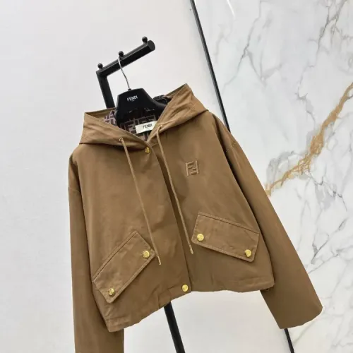 Cheap Fendi Jackets Long Sleeved For Women #1408599 Replica Wholesale [$85.00 USD] [ITEM#1408599] on Replica Fendi Jackets