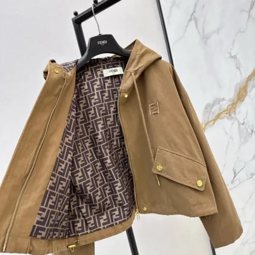 Cheap Fendi Jackets Long Sleeved For Women #1408599 Replica Wholesale [$85.00 USD] [ITEM#1408599] on Replica Fendi Jackets