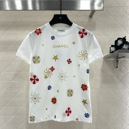Chanel T-Shirts Short Sleeved For Women #1408601