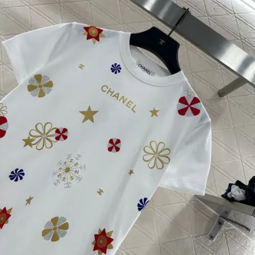 Cheap Chanel T-Shirts Short Sleeved For Women #1408601 Replica Wholesale [$52.00 USD] [ITEM#1408601] on Replica Chanel T-Shirts