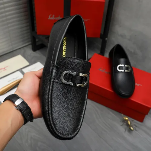 Cheap Salvatore Ferragamo Leather Shoes For Men #1408682 Replica Wholesale [$82.00 USD] [ITEM#1408682] on Replica Salvatore Ferragamo Leather Shoes