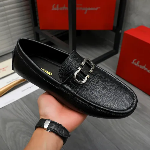 Cheap Salvatore Ferragamo Leather Shoes For Men #1408682 Replica Wholesale [$82.00 USD] [ITEM#1408682] on Replica Salvatore Ferragamo Leather Shoes