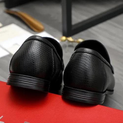 Cheap Salvatore Ferragamo Leather Shoes For Men #1408684 Replica Wholesale [$85.00 USD] [ITEM#1408684] on Replica Salvatore Ferragamo Leather Shoes
