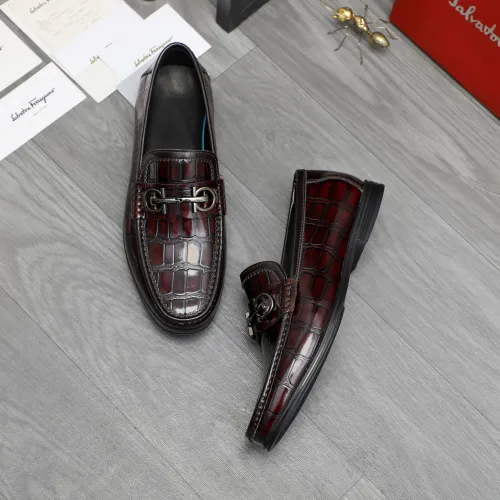 Cheap Salvatore Ferragamo Leather Shoes For Men #1408685 Replica Wholesale [$85.00 USD] [ITEM#1408685] on Replica Salvatore Ferragamo Leather Shoes