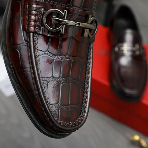 Cheap Salvatore Ferragamo Leather Shoes For Men #1408685 Replica Wholesale [$85.00 USD] [ITEM#1408685] on Replica Salvatore Ferragamo Leather Shoes