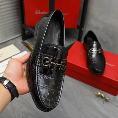 Cheap Salvatore Ferragamo Leather Shoes For Men #1408686 Replica Wholesale [$85.00 USD] [ITEM#1408686] on Replica Salvatore Ferragamo Leather Shoes