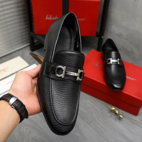 Cheap Salvatore Ferragamo Leather Shoes For Men #1408688 Replica Wholesale [$85.00 USD] [ITEM#1408688] on Replica Salvatore Ferragamo Leather Shoes