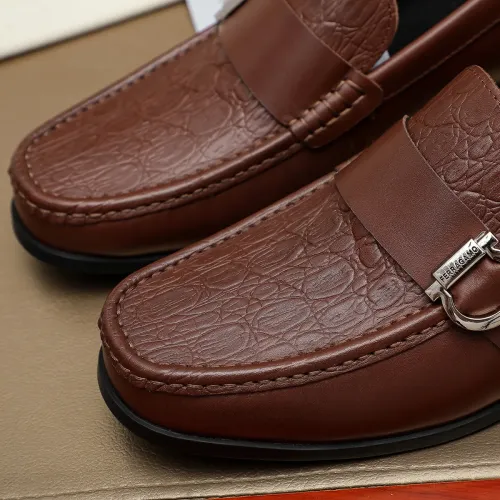 Cheap Salvatore Ferragamo Leather Shoes For Men #1408689 Replica Wholesale [$88.00 USD] [ITEM#1408689] on Replica Salvatore Ferragamo Leather Shoes