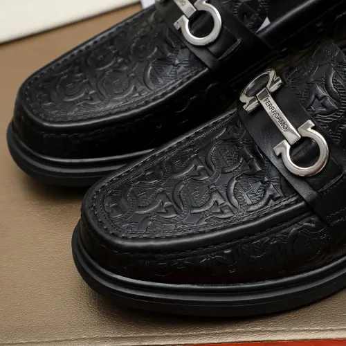 Cheap Salvatore Ferragamo Leather Shoes For Men #1408691 Replica Wholesale [$88.00 USD] [ITEM#1408691] on Replica Salvatore Ferragamo Leather Shoes