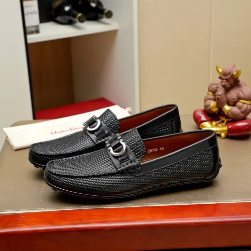 Cheap Salvatore Ferragamo Leather Shoes For Men #1408692 Replica Wholesale [$72.00 USD] [ITEM#1408692] on Replica Salvatore Ferragamo Leather Shoes