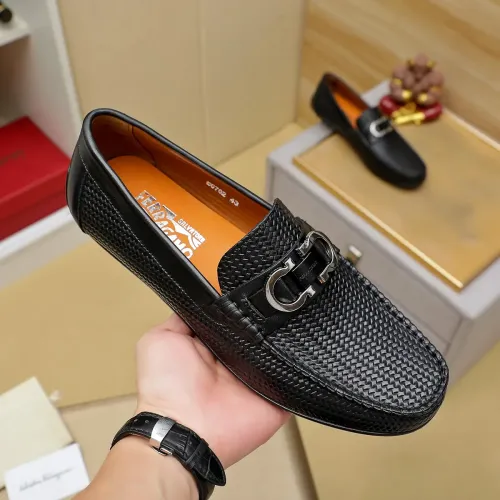 Cheap Salvatore Ferragamo Leather Shoes For Men #1408692 Replica Wholesale [$72.00 USD] [ITEM#1408692] on Replica Salvatore Ferragamo Leather Shoes
