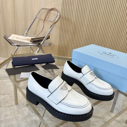 Cheap Prada Leather Shoes For Women #1408699 Replica Wholesale [$100.00 USD] [ITEM#1408699] on Replica Prada Leather Shoes