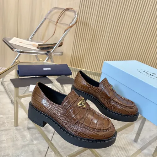 Cheap Prada Leather Shoes For Women #1408701 Replica Wholesale [$100.00 USD] [ITEM#1408701] on Replica Prada Leather Shoes