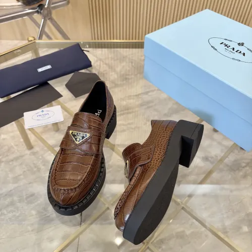 Cheap Prada Leather Shoes For Women #1408701 Replica Wholesale [$100.00 USD] [ITEM#1408701] on Replica Prada Leather Shoes