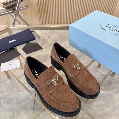 Cheap Prada Leather Shoes For Women #1408711 Replica Wholesale [$100.00 USD] [ITEM#1408711] on Replica Prada Leather Shoes