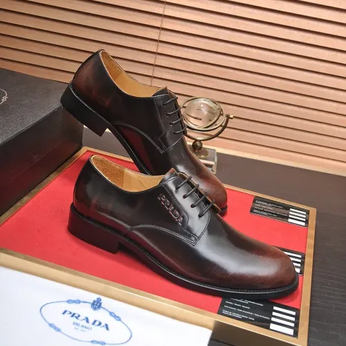 Cheap Prada Leather Shoes For Men #1408717 Replica Wholesale [$98.00 USD] [ITEM#1408717] on Replica Prada Leather Shoes