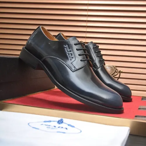 Cheap Prada Leather Shoes For Men #1408718 Replica Wholesale [$98.00 USD] [ITEM#1408718] on Replica Prada Leather Shoes