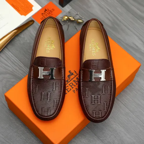 Cheap Hermes Leather Shoes For Men #1408722 Replica Wholesale [$82.00 USD] [ITEM#1408722] on Replica Hermes Leather Shoes