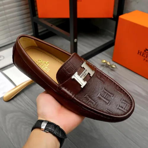 Cheap Hermes Leather Shoes For Men #1408722 Replica Wholesale [$82.00 USD] [ITEM#1408722] on Replica Hermes Leather Shoes