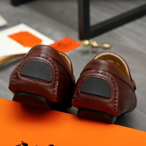 Cheap Hermes Leather Shoes For Men #1408722 Replica Wholesale [$82.00 USD] [ITEM#1408722] on Replica Hermes Leather Shoes