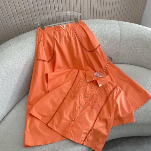 Cheap Valentino Tracksuits Short Sleeved For Women #1408742 Replica Wholesale [$88.00 USD] [ITEM#1408742] on Replica Valentino Tracksuits